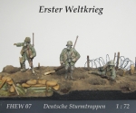 Deutsche Infanterie, 1. Weltkrieg, Set 2 (mit Gasmasken) 1:72