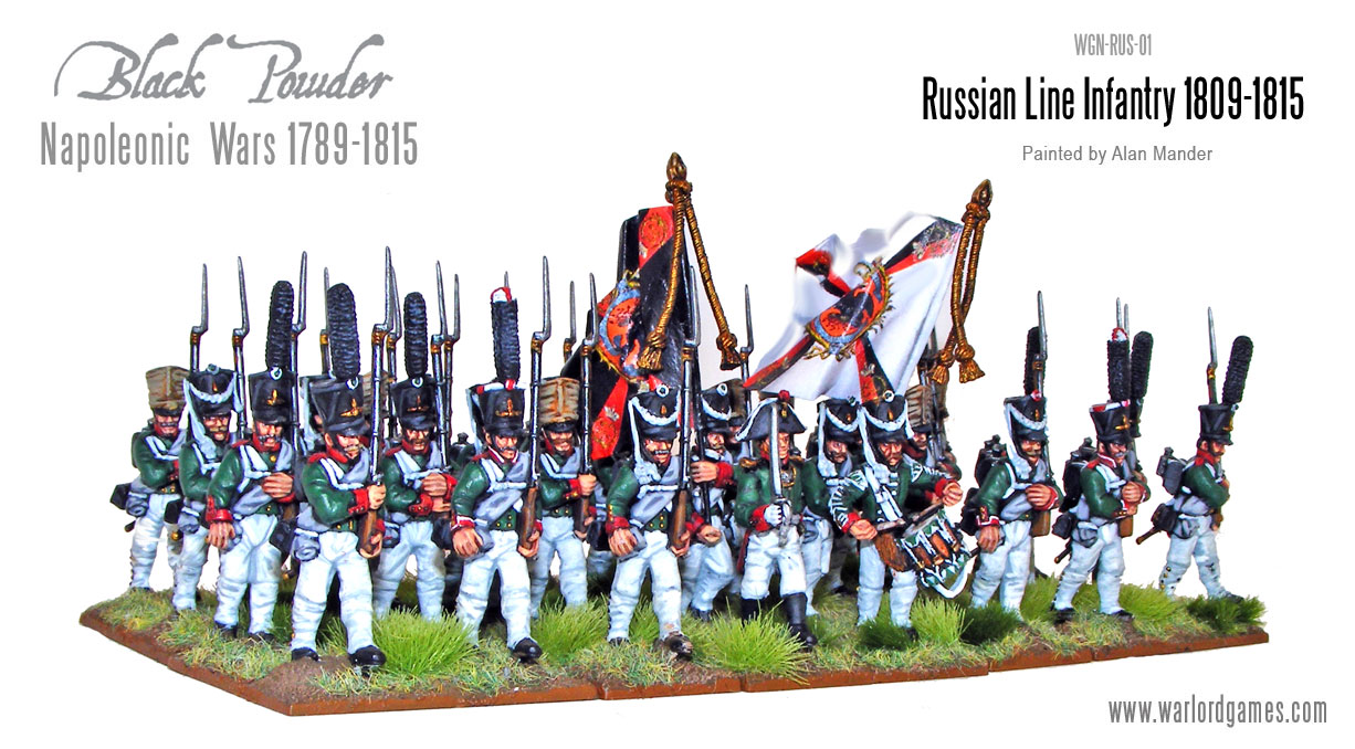 Russische Infanterie, früh,  1809-1815 (28mm)