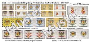 Schwaben-Durlach, Spanischer Erbfolgekrieg 1701-1714 07, Fahnen 1:72