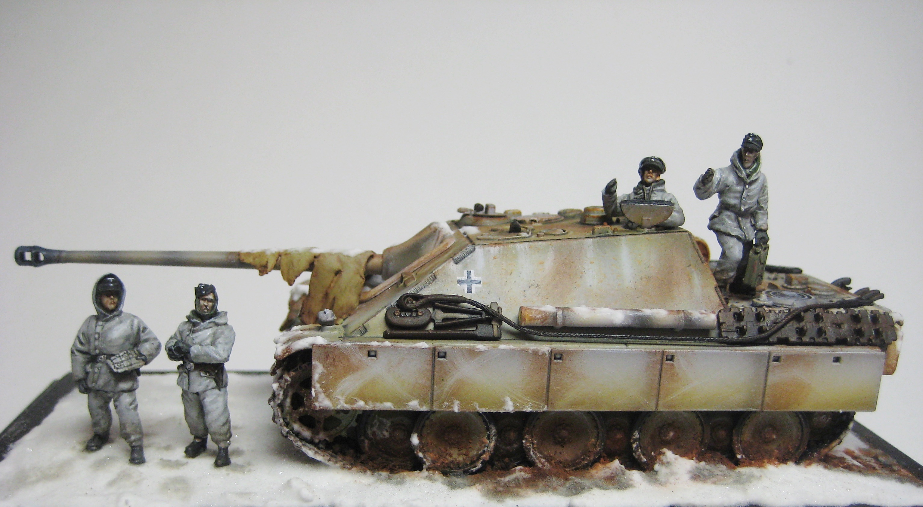 Unpainted no tank 1/35 Resin Figure Model Kit German Soldiers Tank Crew WWII 