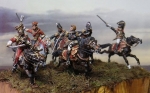 French Generals, mounted, attacking, 1:72