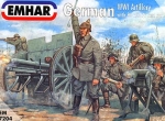 Deutsche Artillerie 1. Weltkrieg mit 77mm Feldgeschütz, 1:72