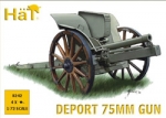 Italienische 75mm Deport Kanone, 1.Weltkrieg, 1:72