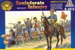 Konföderierte Infanterie, Amerikanischer Bürgerkrieg, ACW,1:72