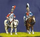 Belgian Carabiniers, officer and trumpeter 1815 (1:72)