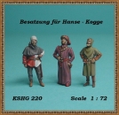 Mittelalterliche Zivilsten / Besatzung für Hanse-Kogge 1:72