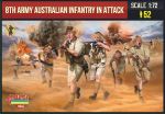 British 8th Army, Australian infantry, attacking,  1:72