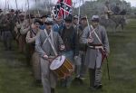 Konföderierten (Südstaaten) Infanterie, marschierend, Amerikanischer Bürgerkrieg, 1:72