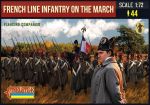 Französische Infanterie, marschierend, Set 1, Flankenkompanie, 1:72