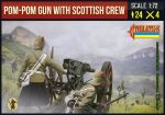 Pom Pom Gun mit britischer Bedienung (Schotten), Burenkrieg, 1:72