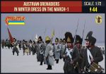 Austrian Grenadiers in Winter Dress on the March 1, 1:72