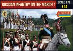 Russian Infantry, marching, Set 1, 1:72