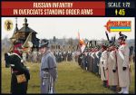 Russische Infanterie, im Mantel, angetreten, 1:72