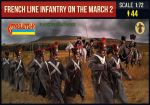 Französische Infanterie, marschierend, Set 2, 1:72