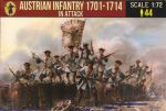 Austrian Infantry, attacking, 1701-1714,1:72