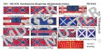 Amerikanischer Bürgerkrieg / ACW 04, Konföderierte / Südstaaten Kavallerie, Fahnen 1:72