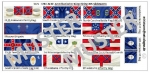 Amerikanischer Bürgerkrieg / ACW 05, Konföderierte / Südstaaten, Fahnen 1:72