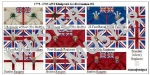 AWI Amerikanischer Unabhängigkeitskrieg 1775 - 1783 01 England, Fahnen 1:72