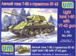 T-80 with VT-43 gun, 1:72