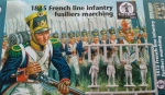 French Line infantry 1815 (fusiliers), marching, 1:72